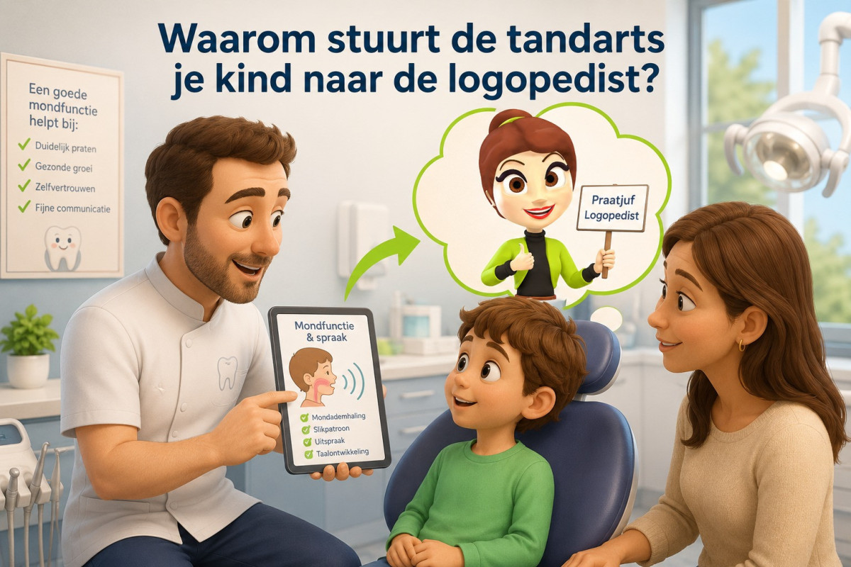 Waarom stuurt de tandarts je kind naar de logopedist?