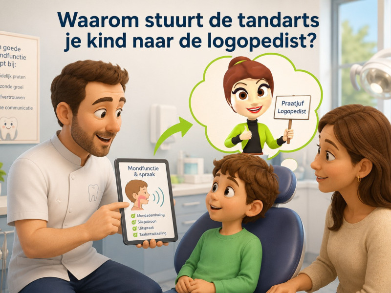 Waarom stuurt de tandarts je kind naar de logopedist?