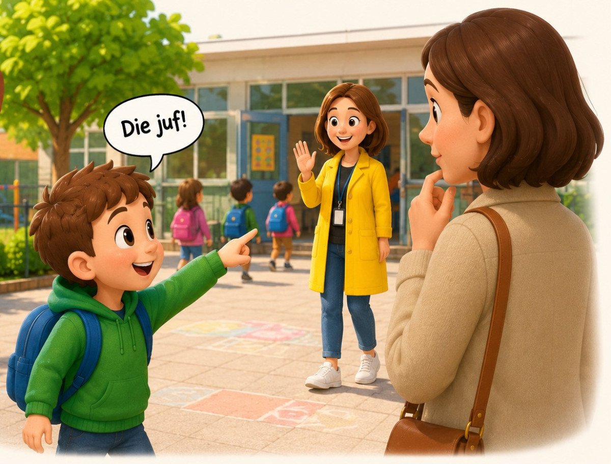 “Hij weet precies bij welke juf hij moet zijn. Maar vraag niet hoe ze heet.”